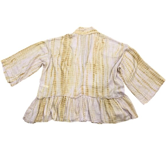 Free People Sasha Kimono Belted Gauzy Top, Lavender Tan, XS/S - Picture 10 of 13